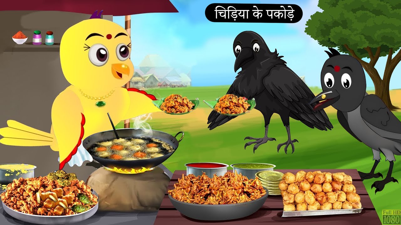 🐦 बारिश में चिड़िया के पकोड़े 🌧️🍟 Rano Chidiya Ki Kahani